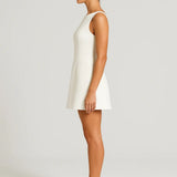 Dames Mouwloze Mini Jurk Met Open Rug