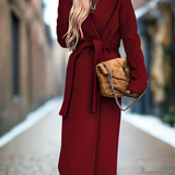 Livy™ Dames Elegante Lange Wintermantel