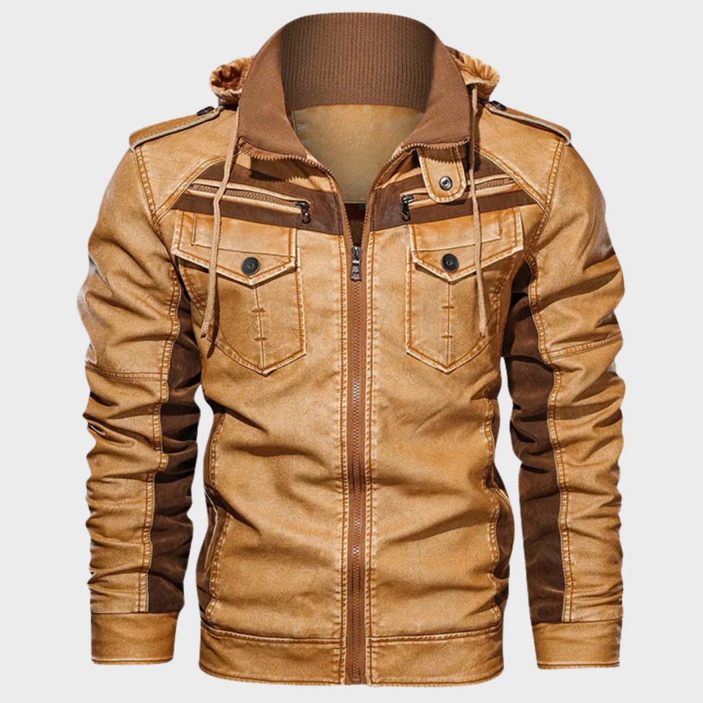 Job™ Heren Leren Jas