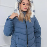 Eliane™ Warme Gewatteerde Winterjas