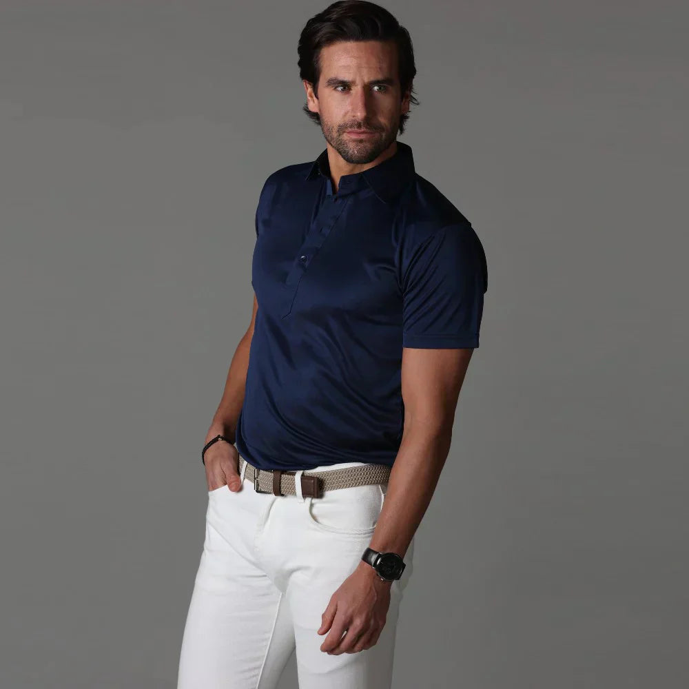 Jack | Schone Prestaties Rekbaar Slim Fit Korte Mouwen Poloshirt