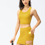 Liora | Sportieve Minirok met Zakken & Strappy-Detail