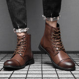 Hugo™ Klassieke Leren Herenboots met Vetersluiting