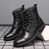 Hugo™ Klassieke Leren Herenboots met Vetersluiting