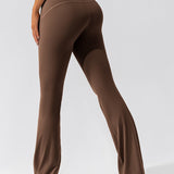 Elora | Hoge Taille Flared Leggings met Crossover Tailleband