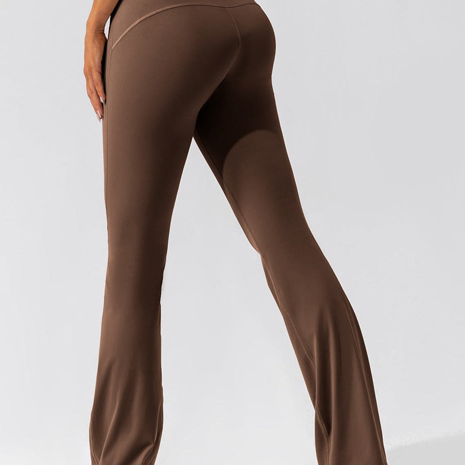 Elora | Hoge Taille Flared Leggings met Crossover Tailleband