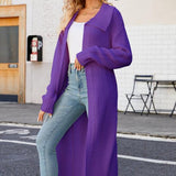 Lange™ Effen Cardigan | Acryl | Elegant en Warm