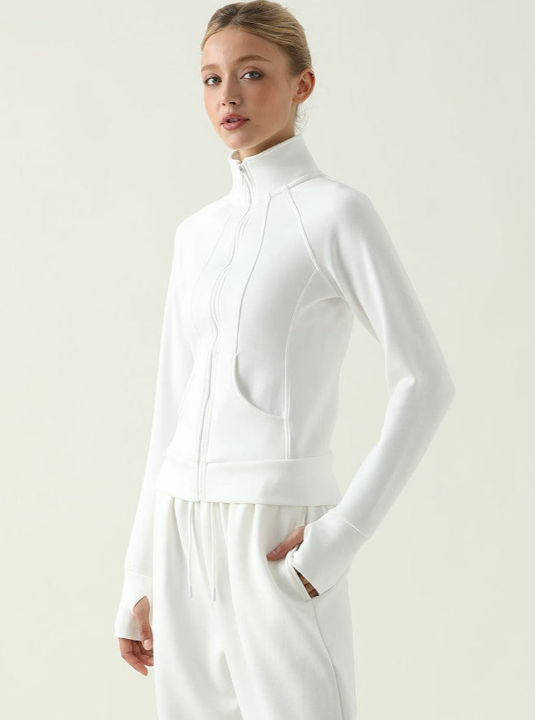 Mila | Sportieve Zip-Jack met Staande Kraag