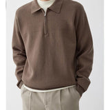 Sweatshirt™ met Polokraag | Comfortabel & Stijlvol | Relaxte Pasvorm
