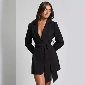 Dunja | Blazer-jurk met riem voor dames
