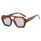 Oversized Zonnebril met Statement Frame en UV Bescherming
