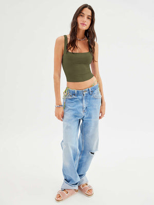 Ines | Trendy Geribbelde Tanktop voor Dames