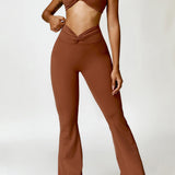 Serafina | Hoge Taille Flared Leggings met Figuurvormend Snit