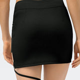 Selina | Sportieve Minirok met Vetersluiting