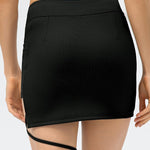 Selina | Sportieve Minirok met Vetersluiting