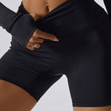 Aria | Naadloze Hoge Taille Sport Shorts