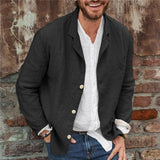 Cornelis™ Casual Linnen Heren Blazer
