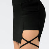 Selina | Sportieve Minirok met Vetersluiting