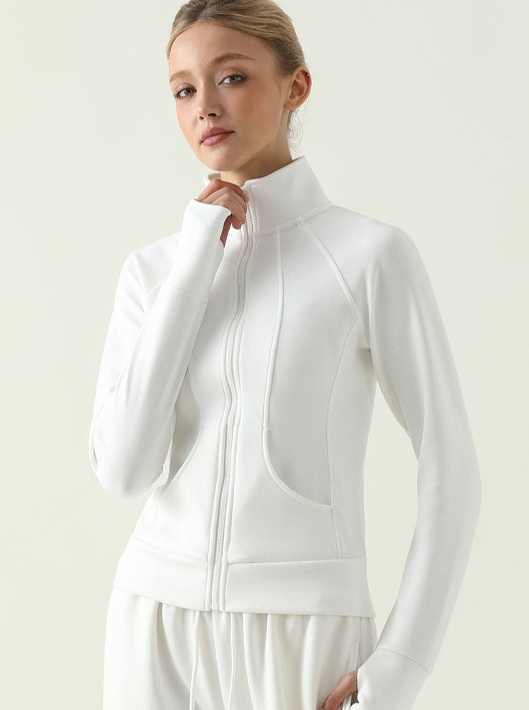 Mila | Sportieve Zip-Jack met Staande Kraag