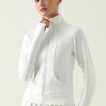 Mila | Sportieve Zip-Jack met Staande Kraag