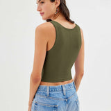 Ines | Trendy Geribbelde Tanktop voor Dames