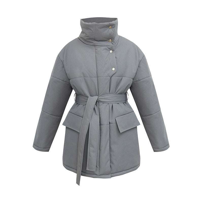 Heleen™ Elegante Gewatteerde Jas met Tailleband