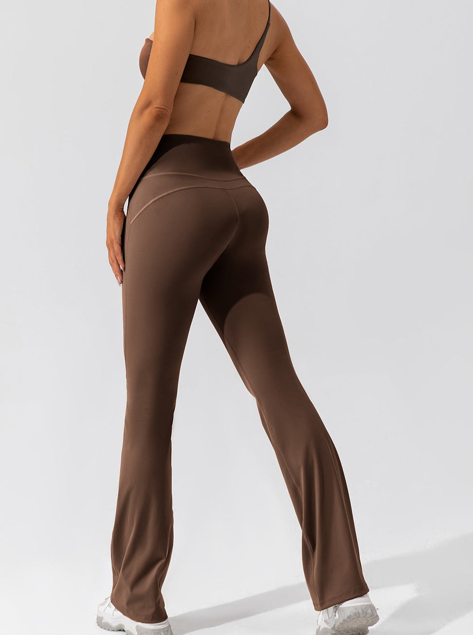 Elora | Hoge Taille Flared Leggings met Crossover Tailleband