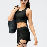 Selina | Sportieve Minirok met Vetersluiting