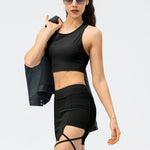 Selina | Sportieve Minirok met Vetersluiting