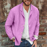 Cornelis™ Casual Linnen Heren Blazer