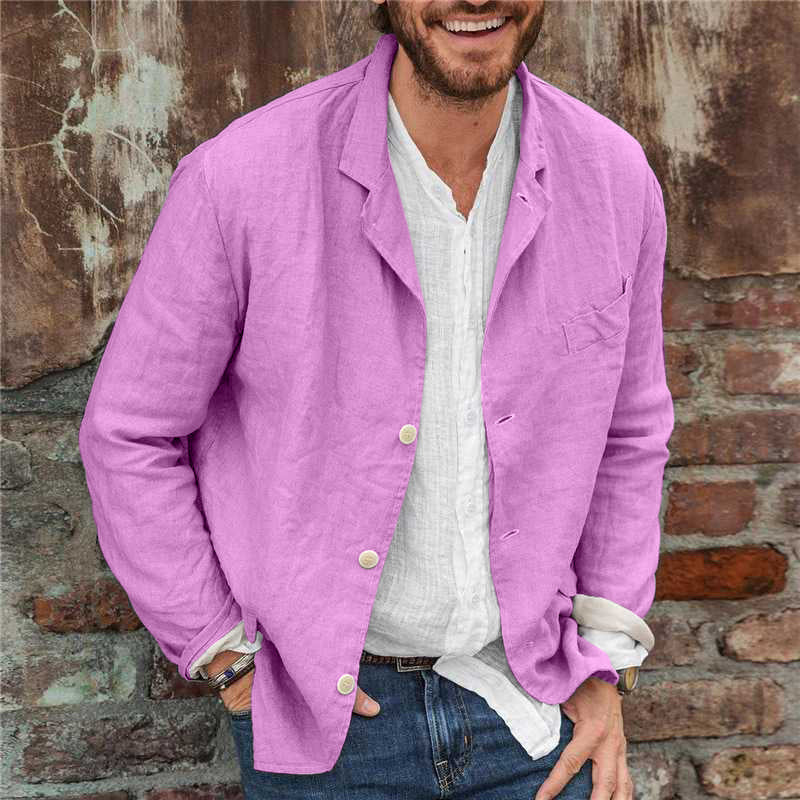 Cornelis™ Casual Linnen Heren Blazer