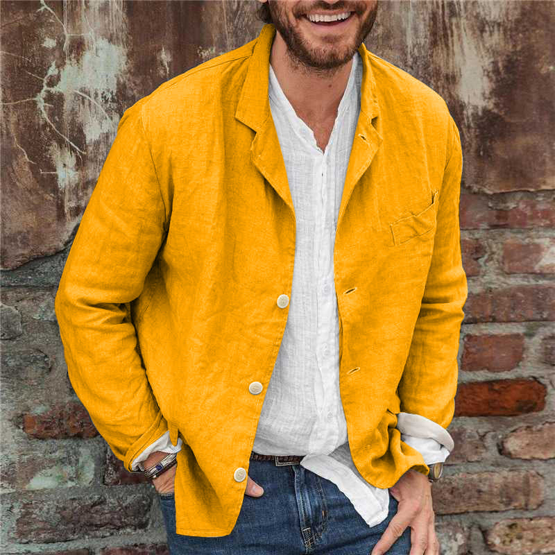 Cornelis™ Casual Linnen Heren Blazer