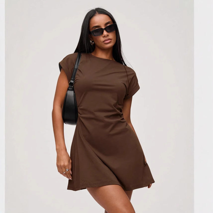 Minimalistisch T-shirt jurk voor dames – Casual, Modern & Combinatiekrachtig