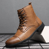 Hugo™ Klassieke Leren Herenboots met Vetersluiting