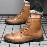 Hugo™ Klassieke Leren Herenboots met Vetersluiting