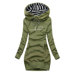 Carolien™  Winterwarmer Hoodie-Kleid mit Hundemotiv