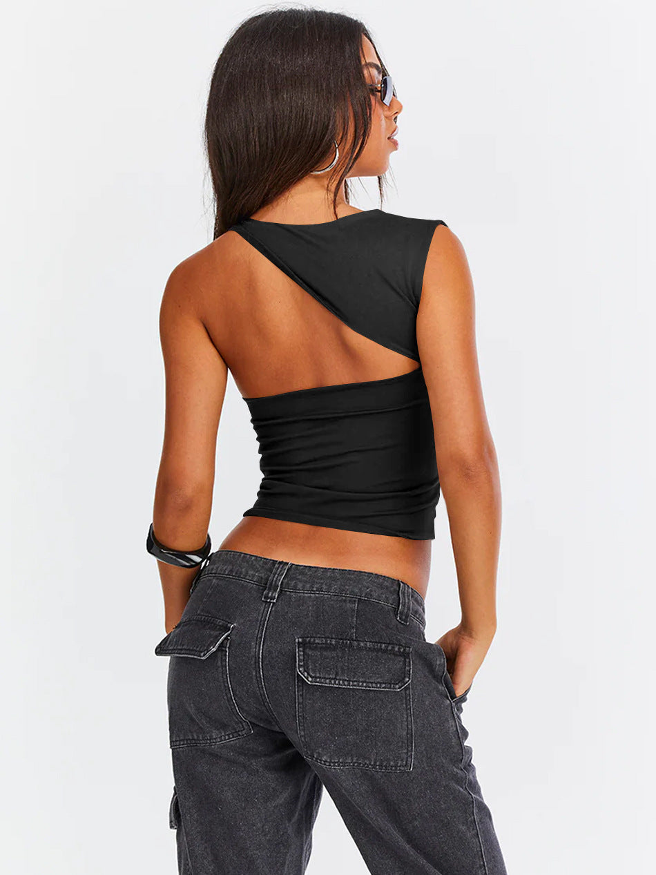 Odilia | Chic Eén-Schouder Uitsnede Tanktop