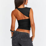 Odilia | Chic Eén-Schouder Uitsnede Tanktop