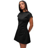 Minimalistisch T-shirt jurk voor dames – Casual, Modern & Combinatiekrachtig