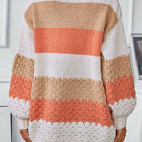 Gebreide™ Gestreepte Cardigan | Acryl | Kleurrijk en Gezellig