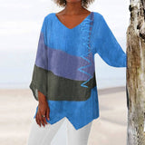 Tanja™ Bohemian Tuniek met Kleurenblokken