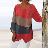 Tanja™ Bohemian Tuniek met Kleurenblokken