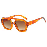 Oversized Zonnebril met Statement Frame en UV Bescherming