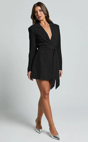 Dunja | Blazer-jurk met riem voor dames