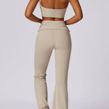 Elvira | Hoge Taille Leggings met Gerimpelde Tailleband