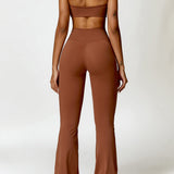 Serafina | Hoge Taille Flared Leggings met Figuurvormend Snit