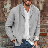 Cornelis™ Casual Linnen Heren Blazer
