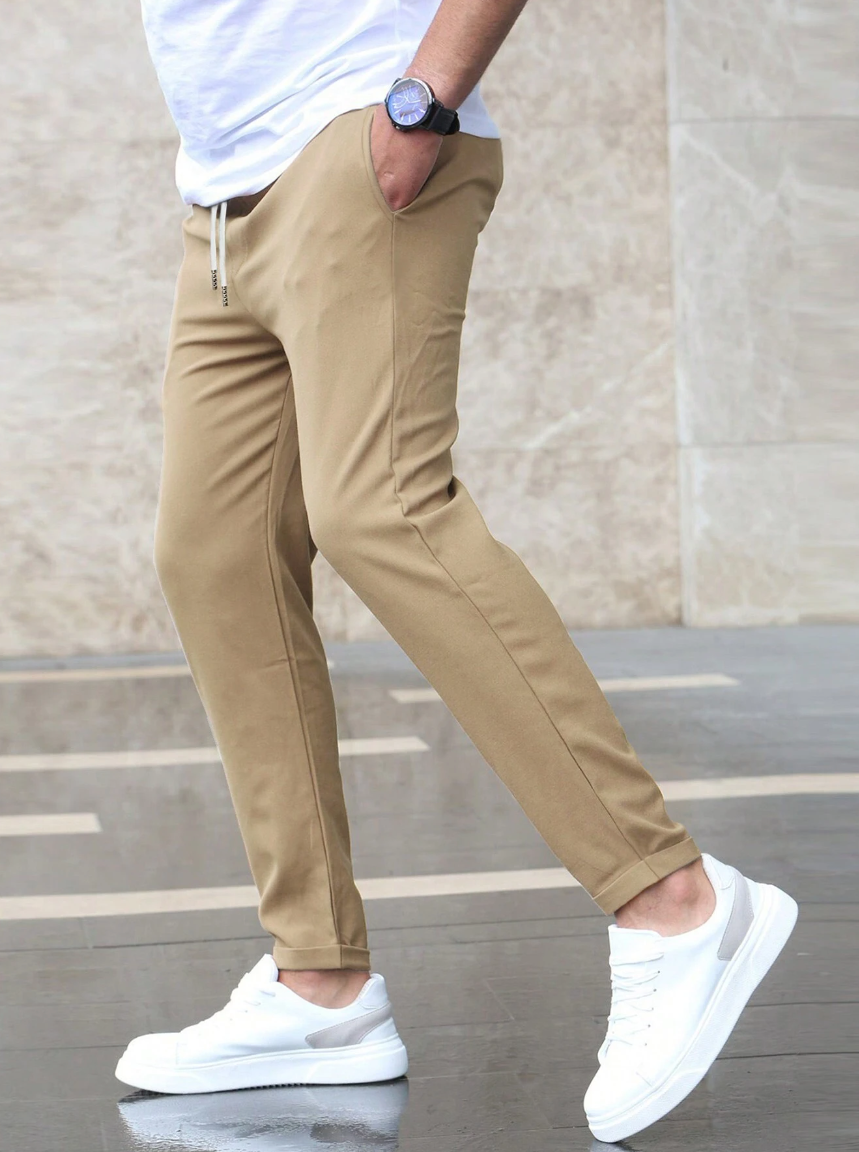 Atlden | Slim Fit Joggingbroek met Tunnelkoord