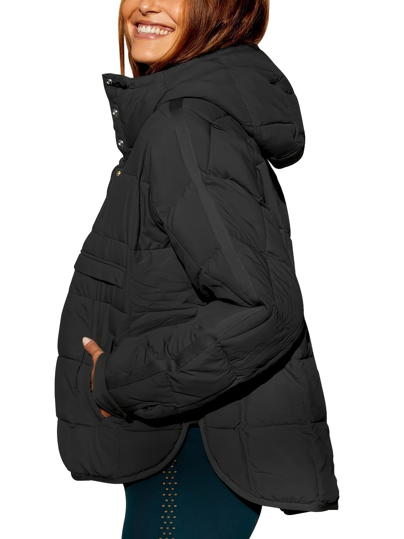 Ninthe™ Dames Gewatteerde Winterjas