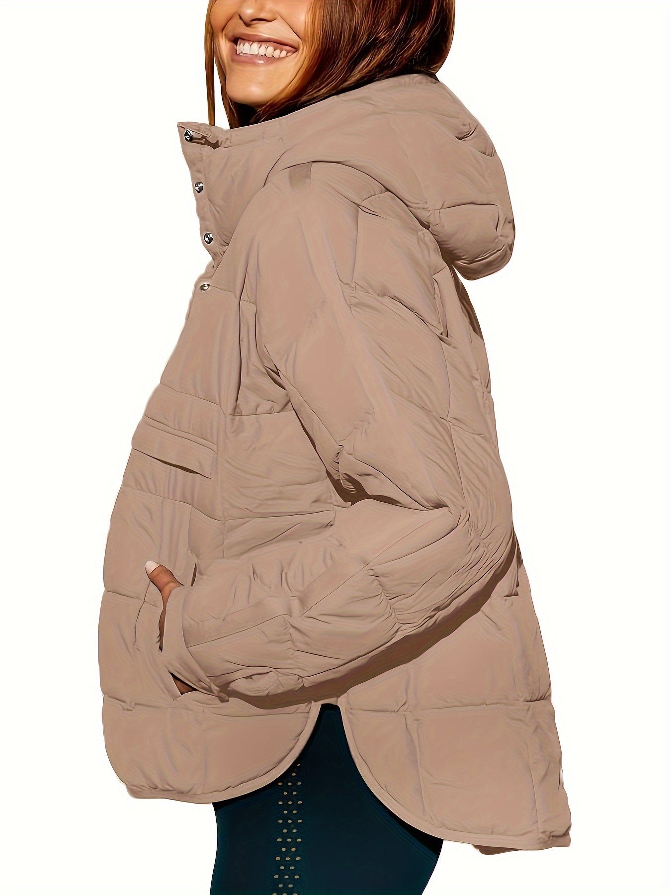 Ninthe™ Dames Gewatteerde Winterjas